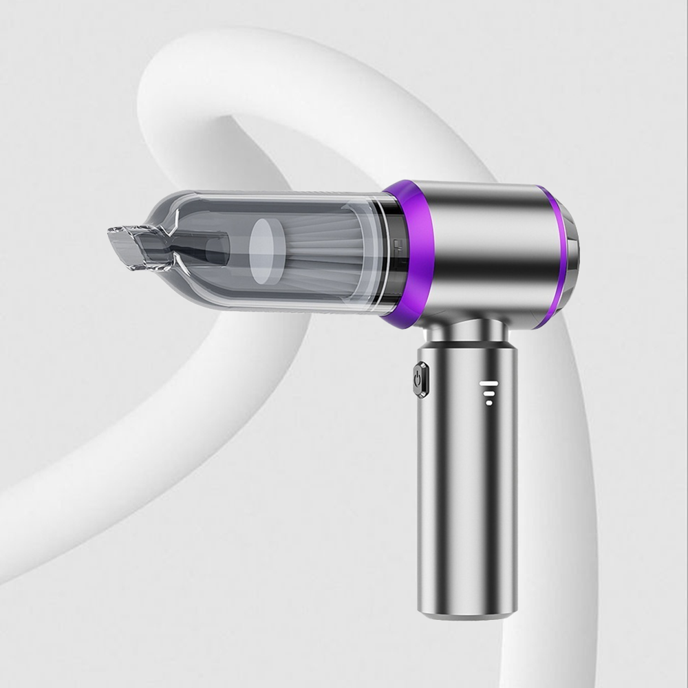 Sladdlös handdammsugare med blås- och sugfunktion